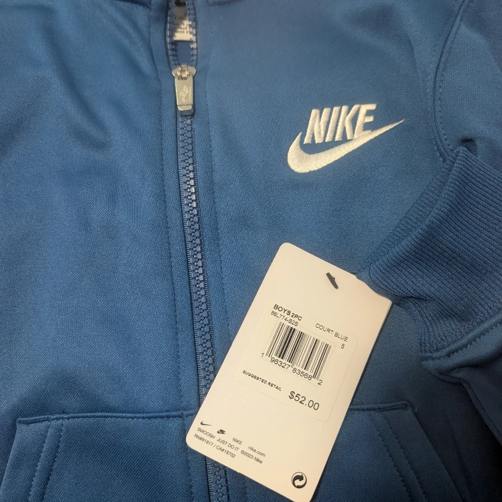 Nike Navy Blue Kids' Track Jacket & Joggers Set. New With Tags. - Picture 4 of 4